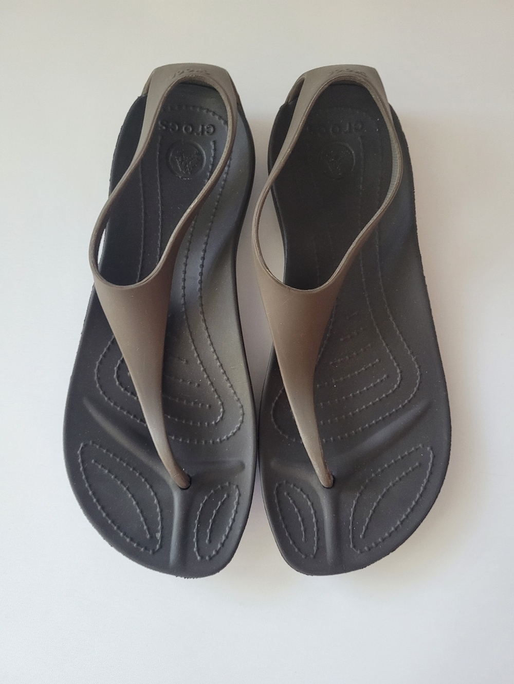 Crocs Sexi Serena Brown Women's Slip-on Sandals US 7